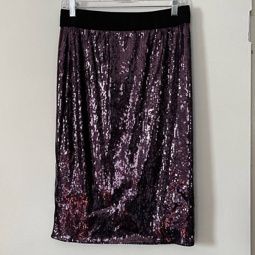 Bold Elements Sequins Midi Pencil Skirt Women's
Size Medium